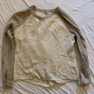 Madewell Cream Cross-Back Knit Sweater